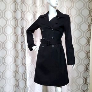 Gorgeous Smart Set black trench coat